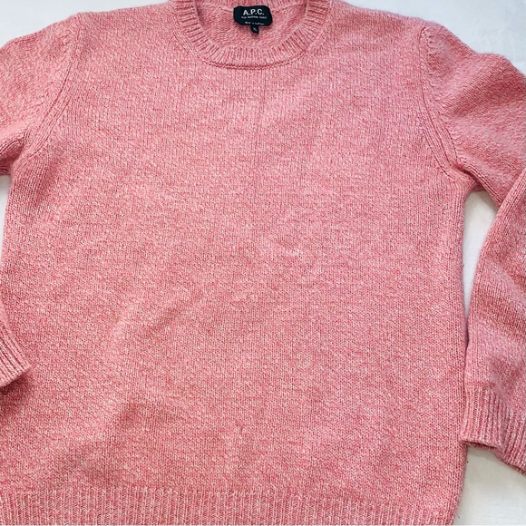 A.P.C. Leonie knit sweater pink wool size xl - Picture 14 of 14